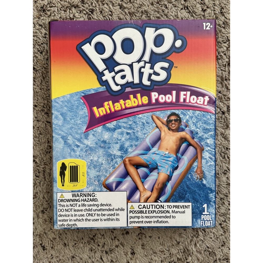 Pop-Tarts Inflatable Pool Float New in Box Summer Raft - Picture 4 of 7